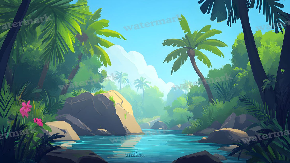 Tropical Forest Backdrop Images