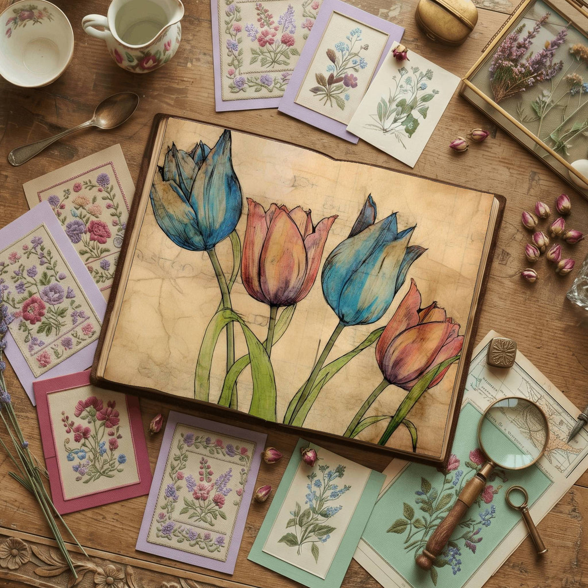 Tulips Digital Papers