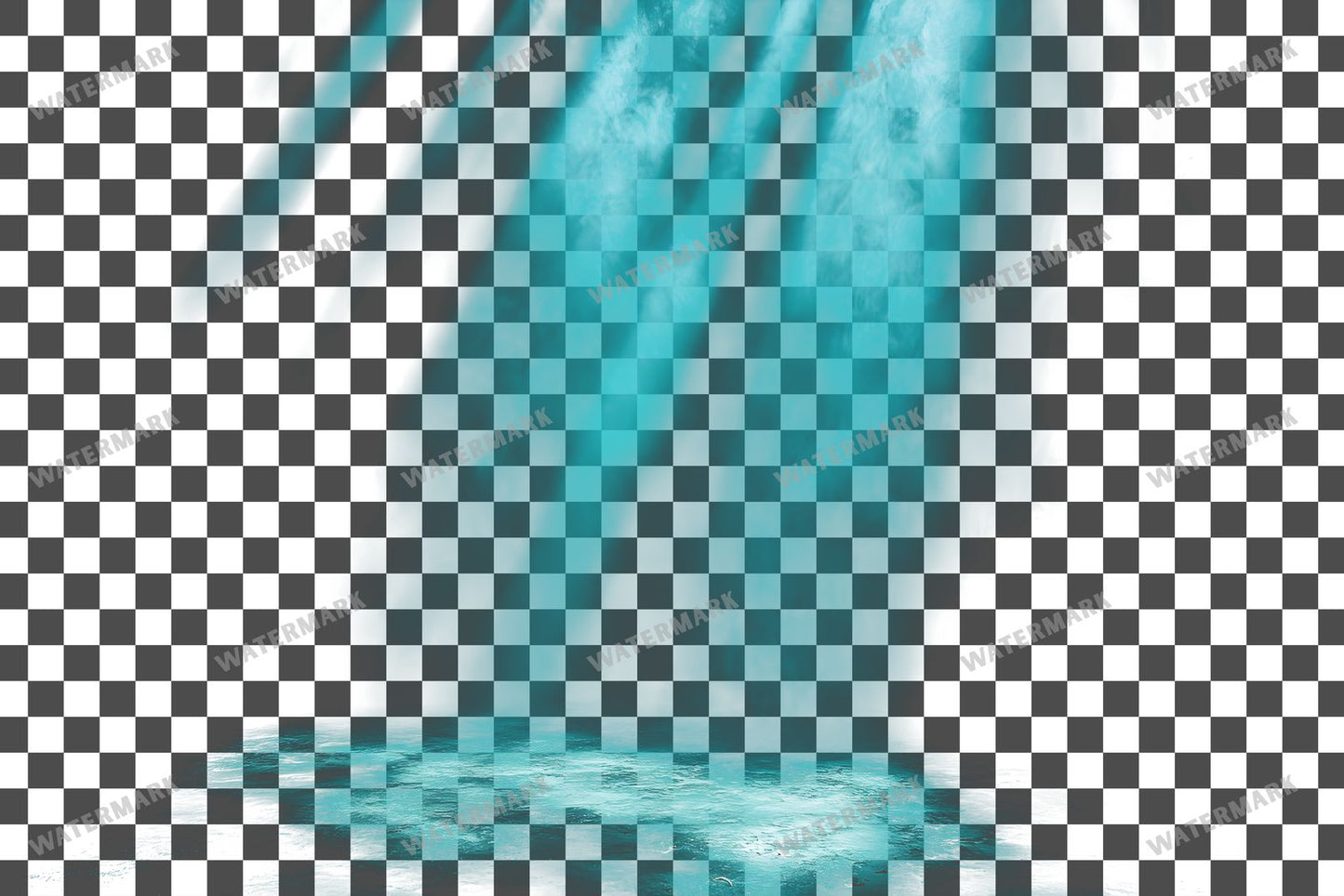 Turquoise Lighting Dramatic Shadow Transparent Overlay Pngs