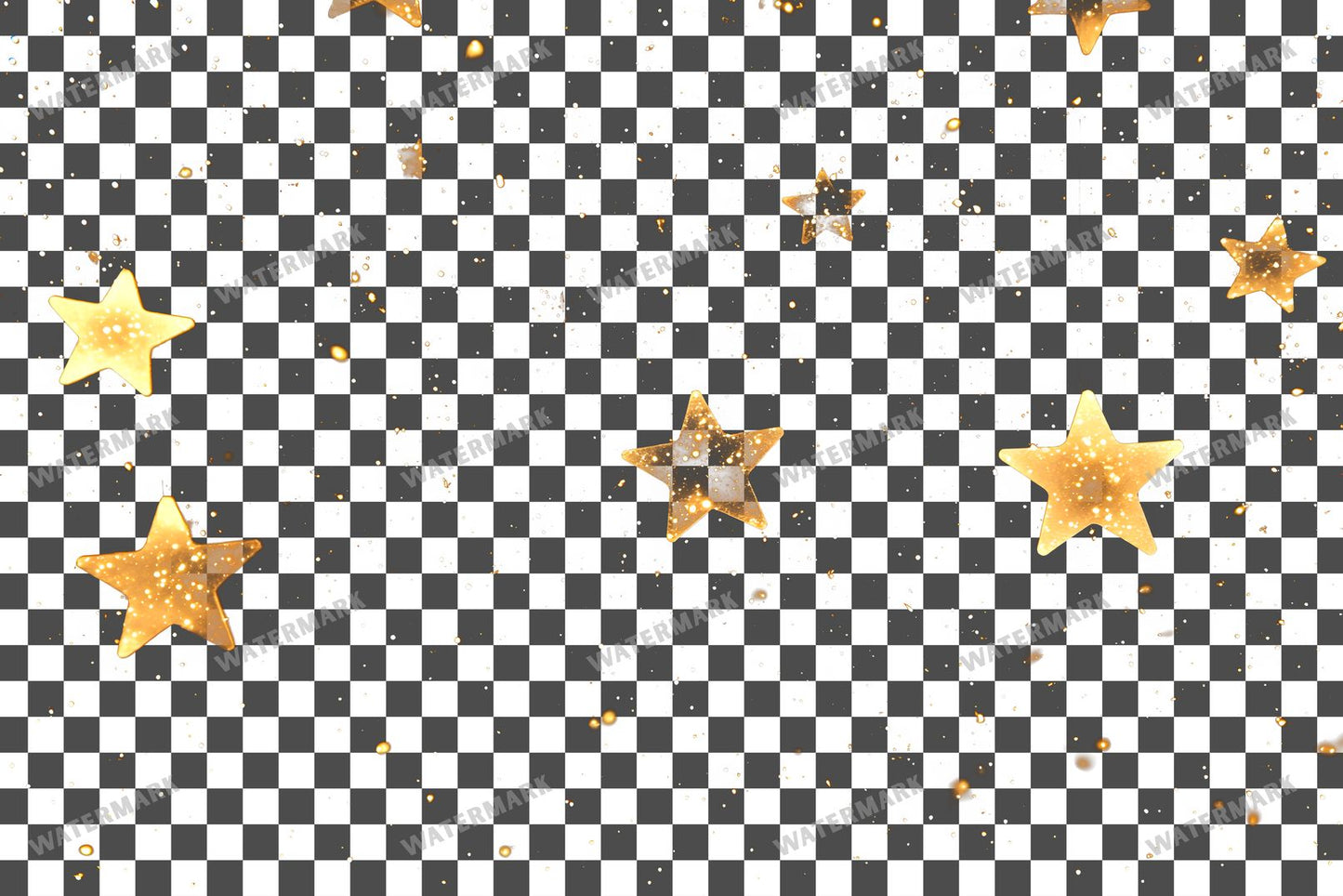 Twinkling Stars Transparent Overlay Pngs