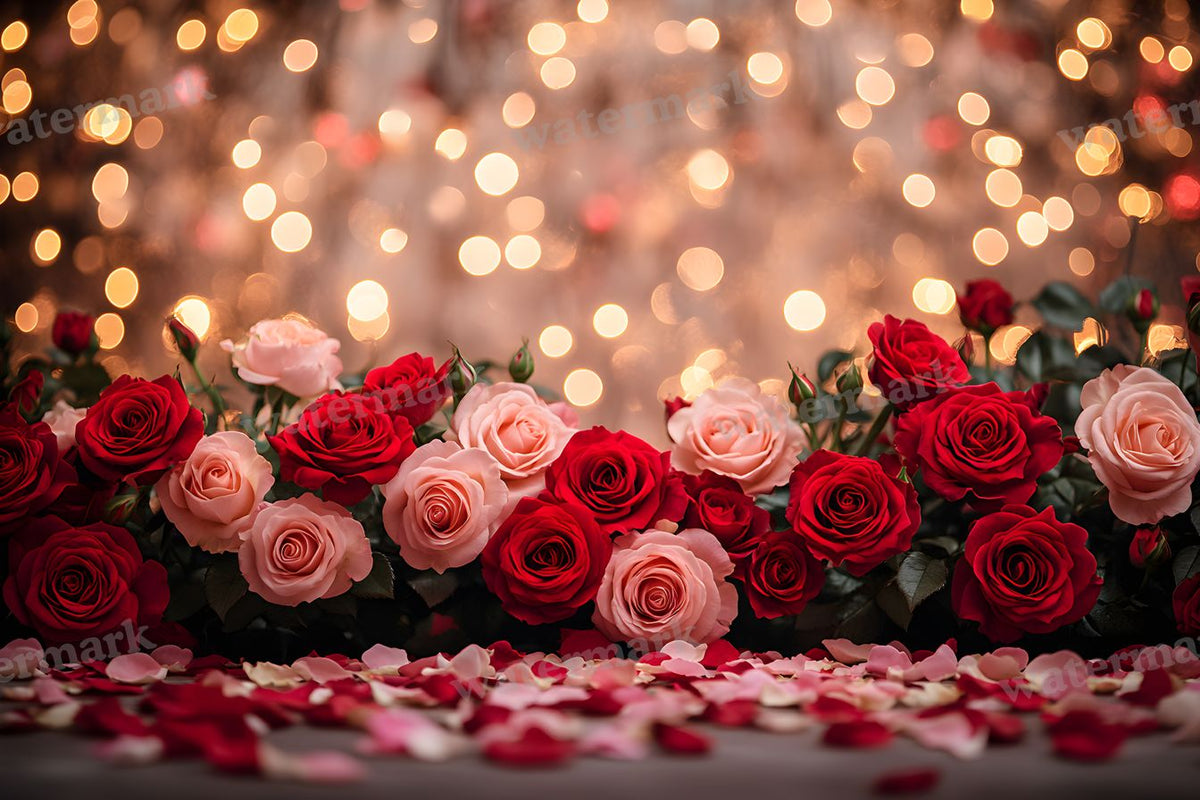 Valentine Rose Garden digital photo backdrop for photo editing, preview 7