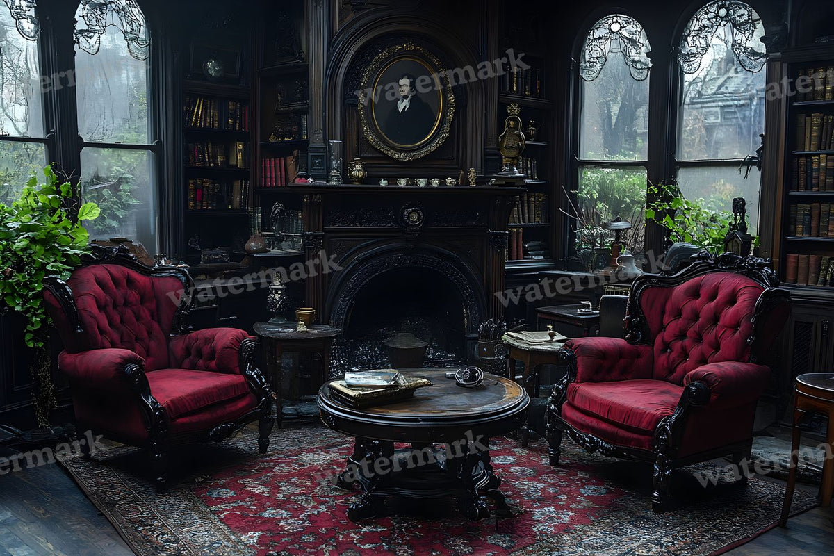 Victorian Cinematics digital photo backdrop for photo editing, preview 7