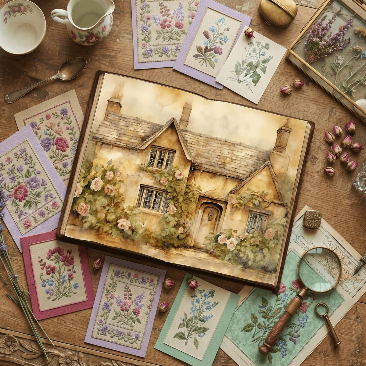 Victorian Garden Digital Papers