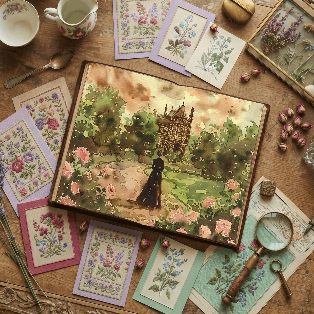 Victorian Life printable junk journal paper, page preview 8