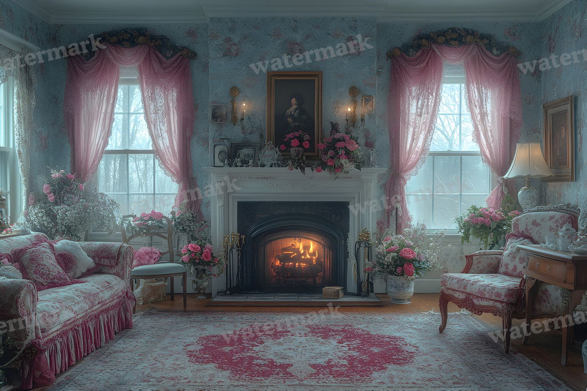 Victorian Parlor Elegance Backdrop Images