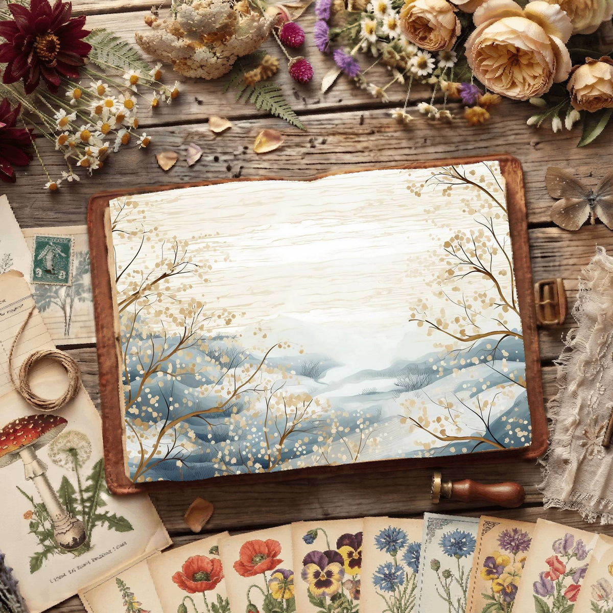 Winter Landscapes Digital Papers