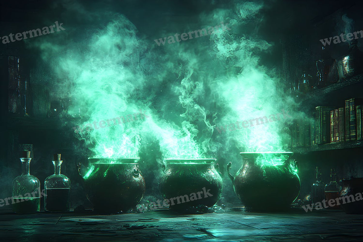 Witch Potion Room Backdrop Images