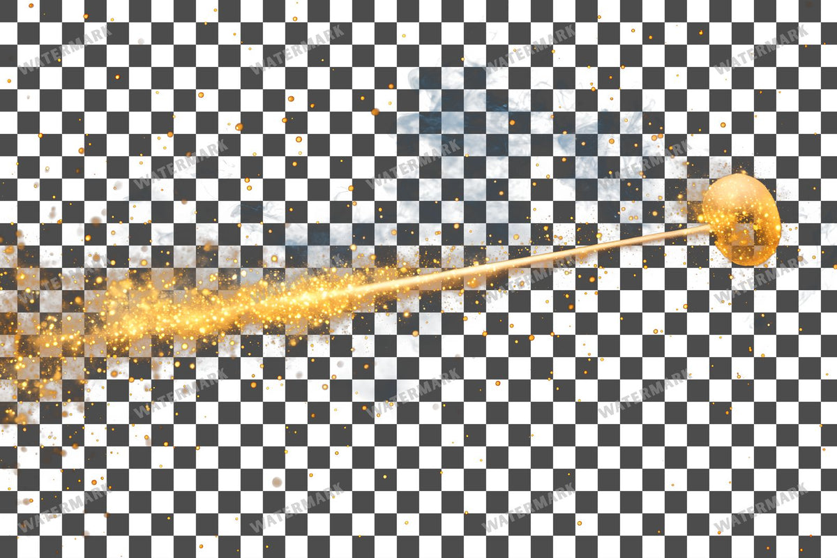Witch Wand PNG overlay on a transparent checkered background, preview 8