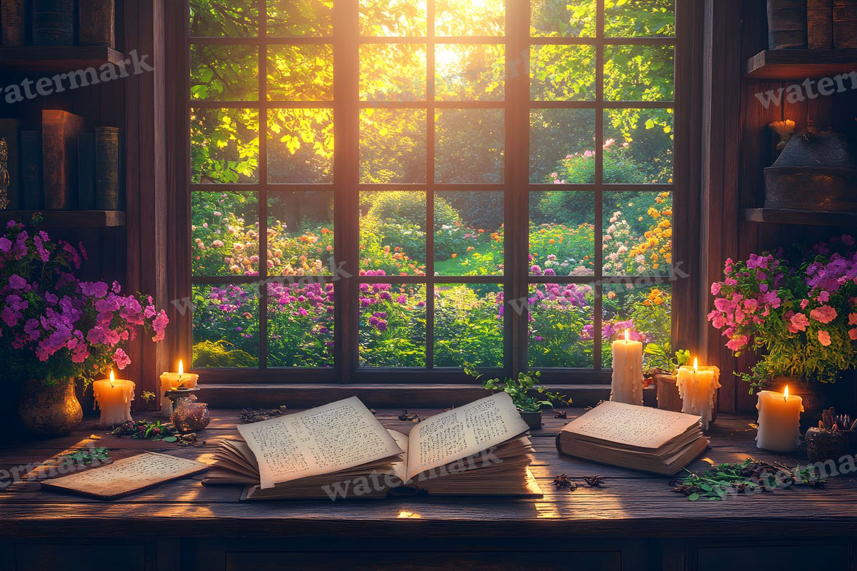 Witch’Study Desk Backdrop Images