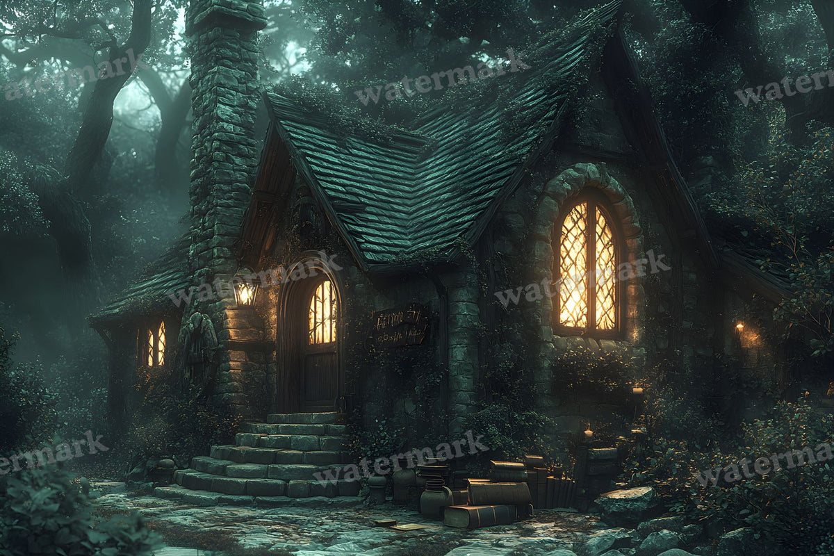 Witchs Cottage Retreat Backdrop Images