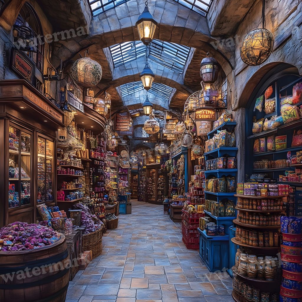 Wizarding Alley Backdrop Images