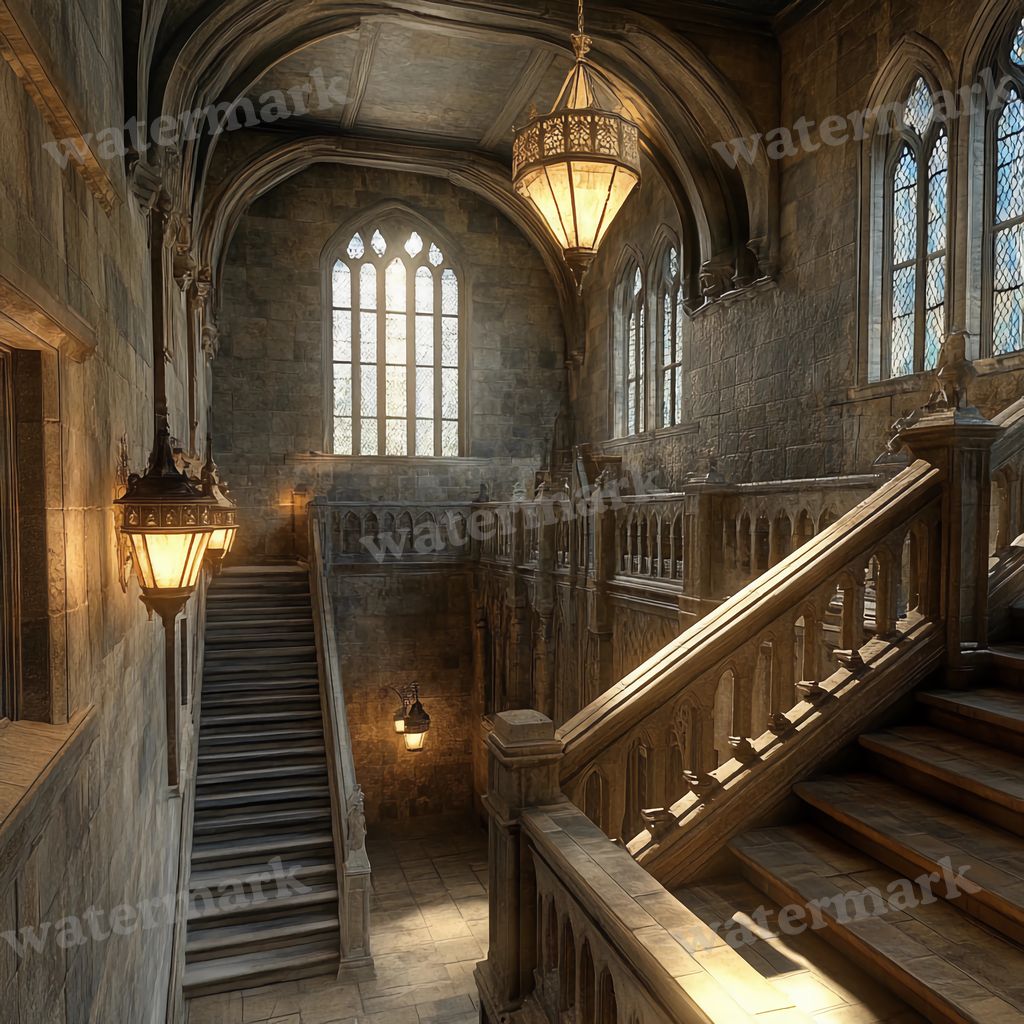 Wizarding School Staircinematic Movie Backdrop Images