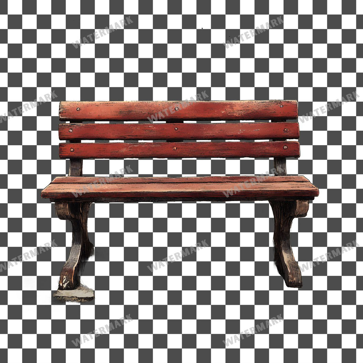 Wooden Rockin Vintage Style Clipart Pngs