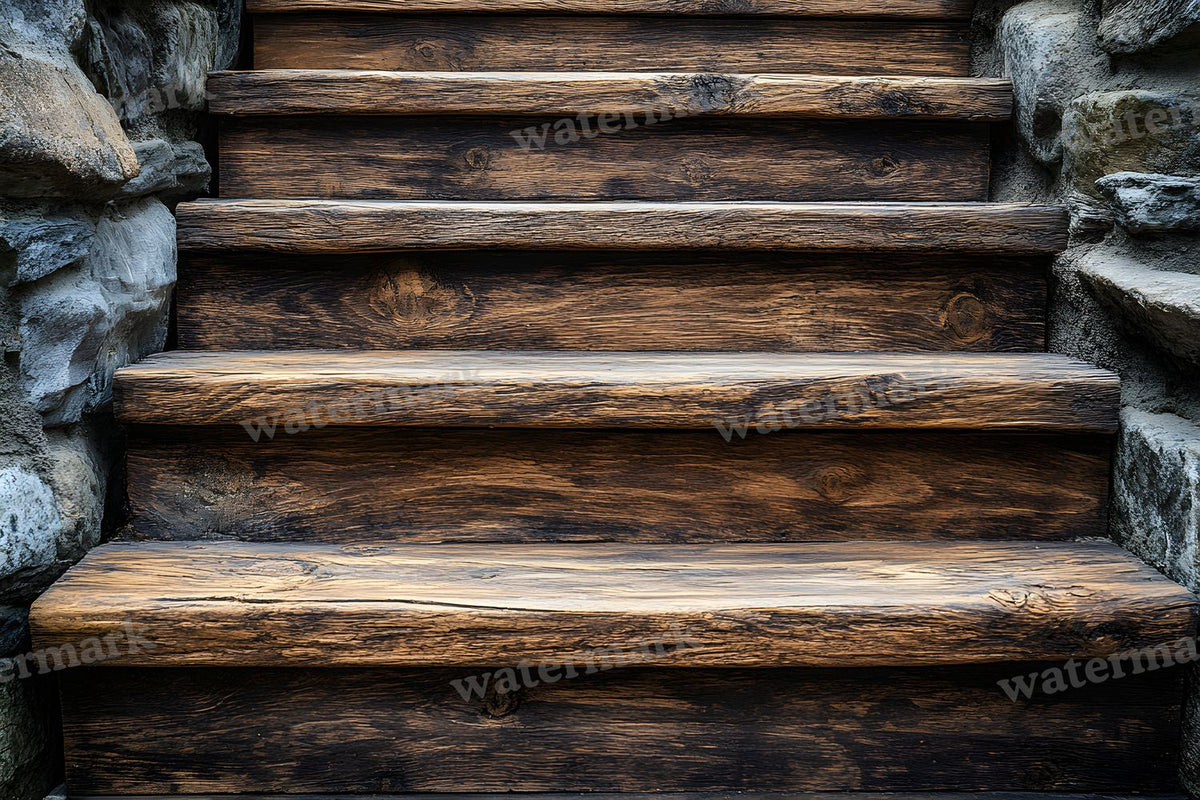 Wooden Stairrustic Vintage Backdrop Images