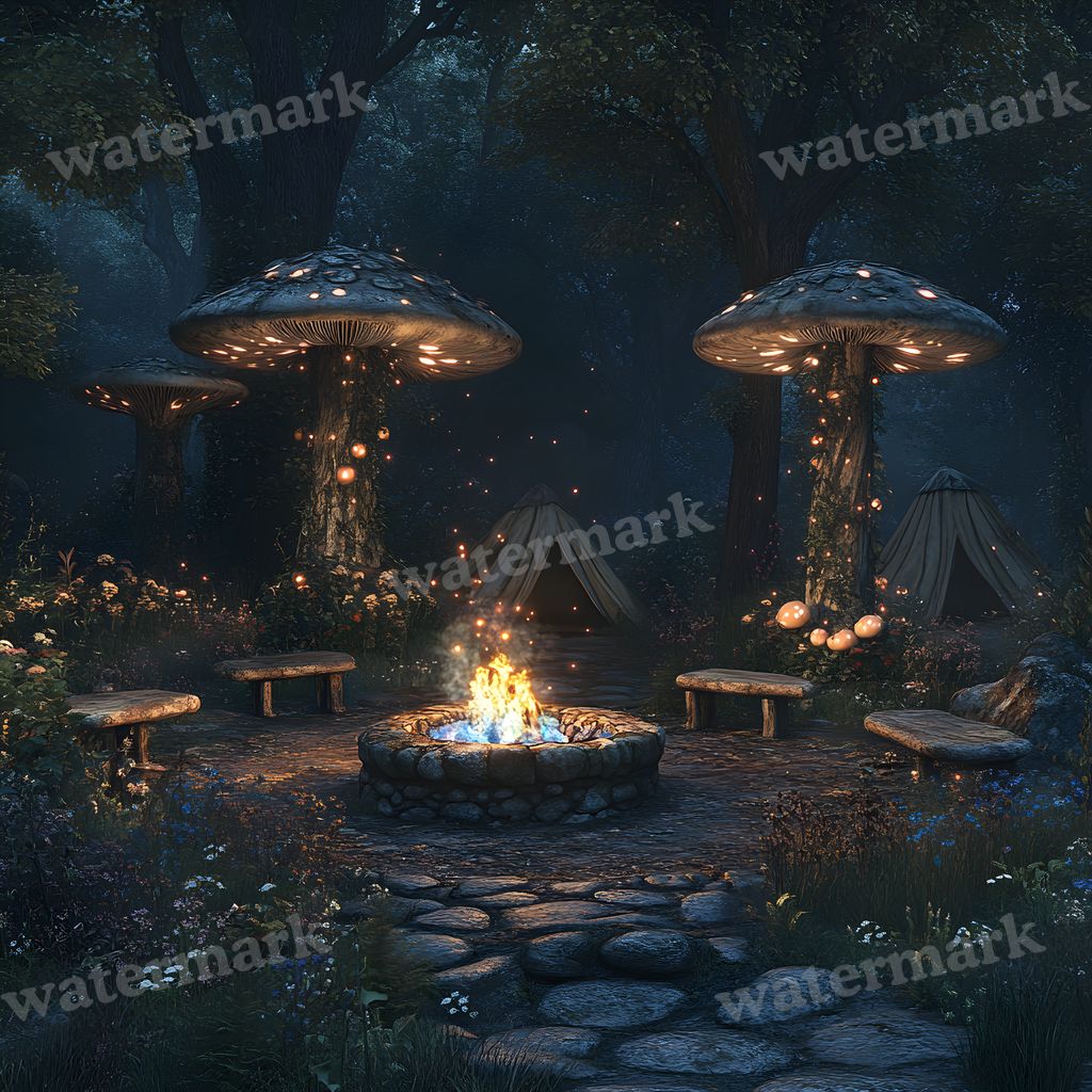 Woodland Elf Sanctuary Backdrop Images