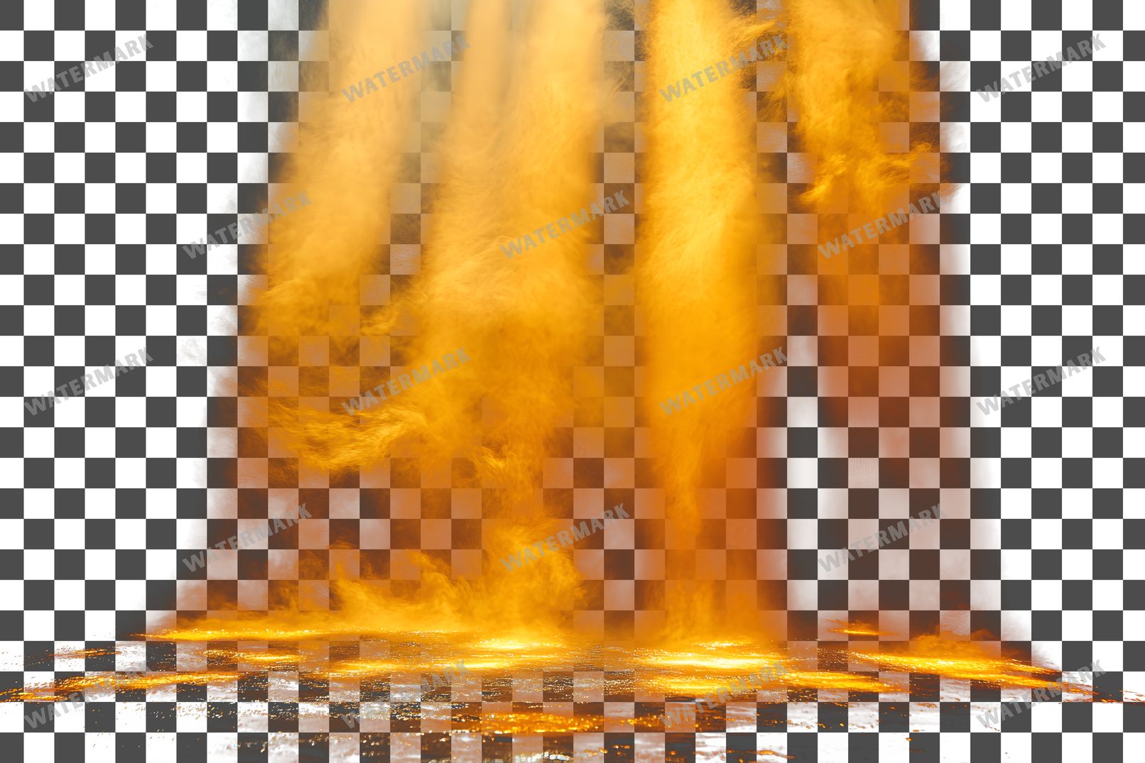 Yellow Lighting Dramatic Shadows Transparent Overlay Pngs