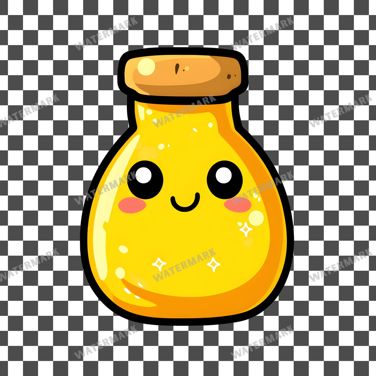 Yellow Apothecary Kawaii Style Clipart Pngs