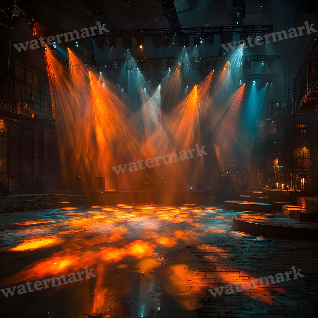 Yellow K Pop Stage Backdrop Images