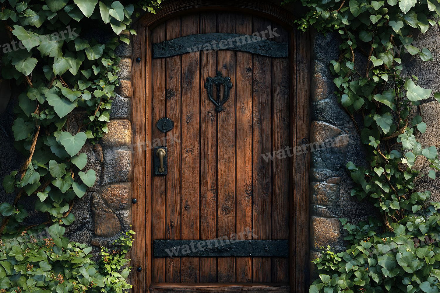 Aged Rustic Wood Door Backdrop Images