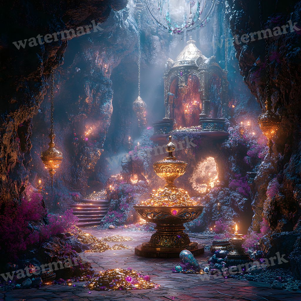 Aladdins Enchanted Cave Backdrop Images