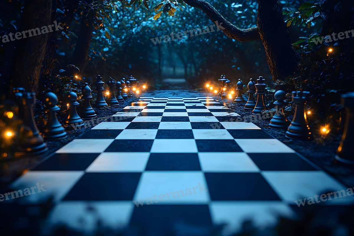 Alice Oversized Chessboard Backdrop Images