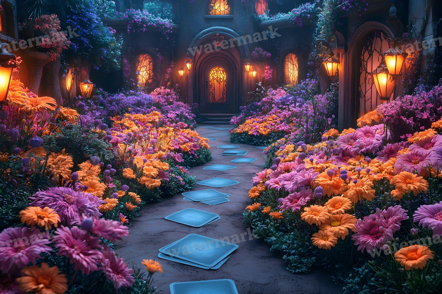 Alices Garden Maze Backdrop Images