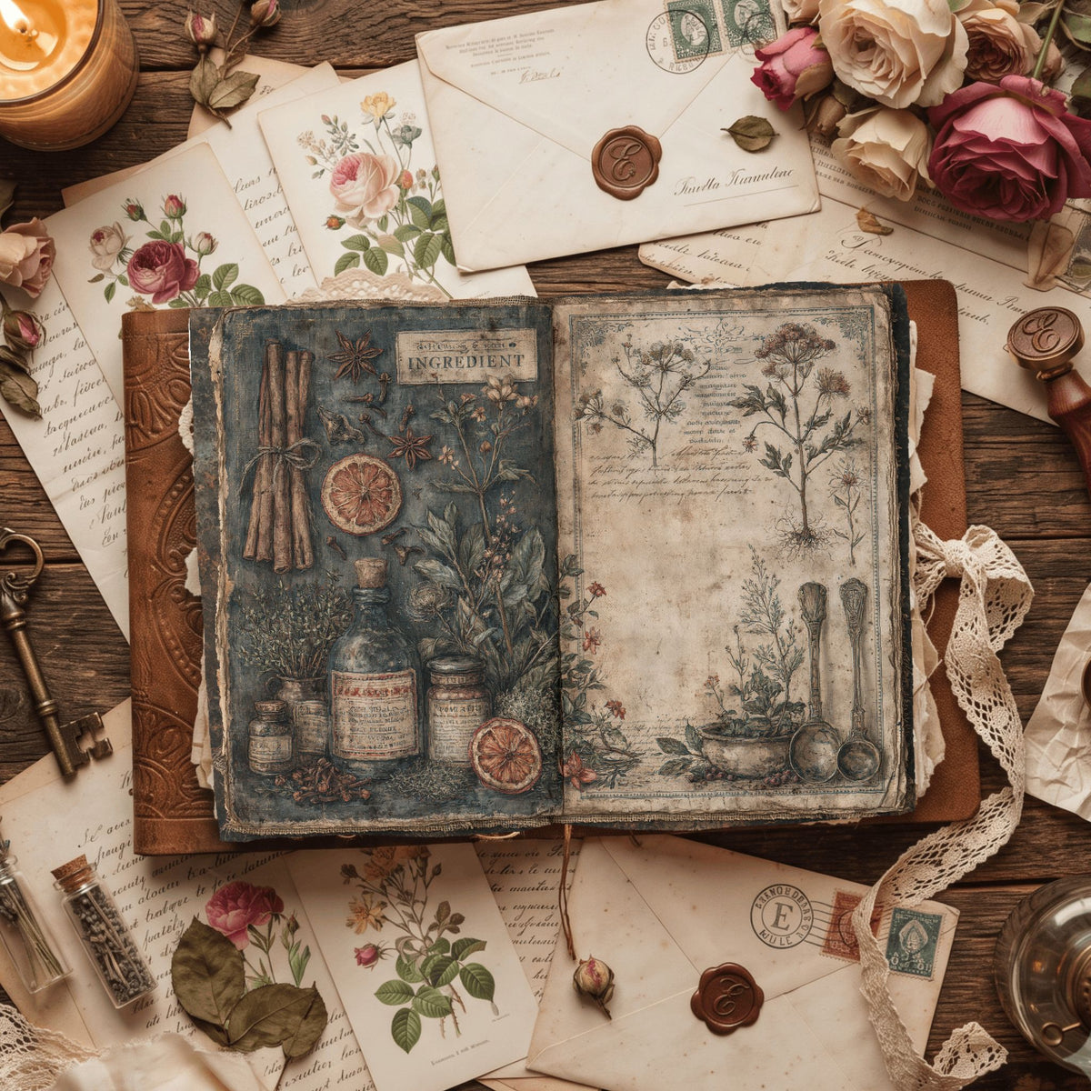 Ancient Spell Ingredients Journal Page