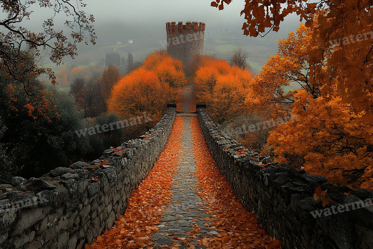 Autumn Castle Wallpov Backdrop Images