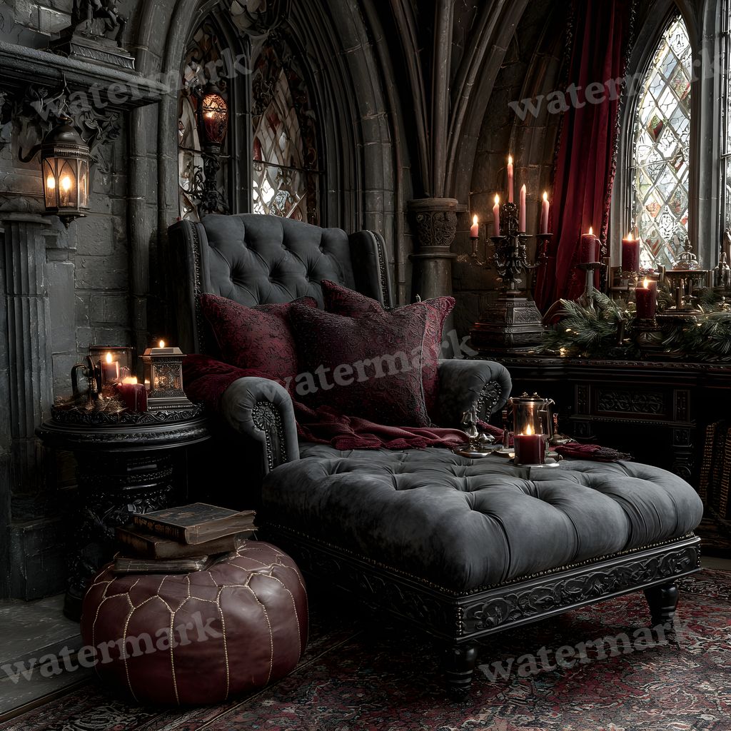 Black Gothic Christmas Backdrop Images