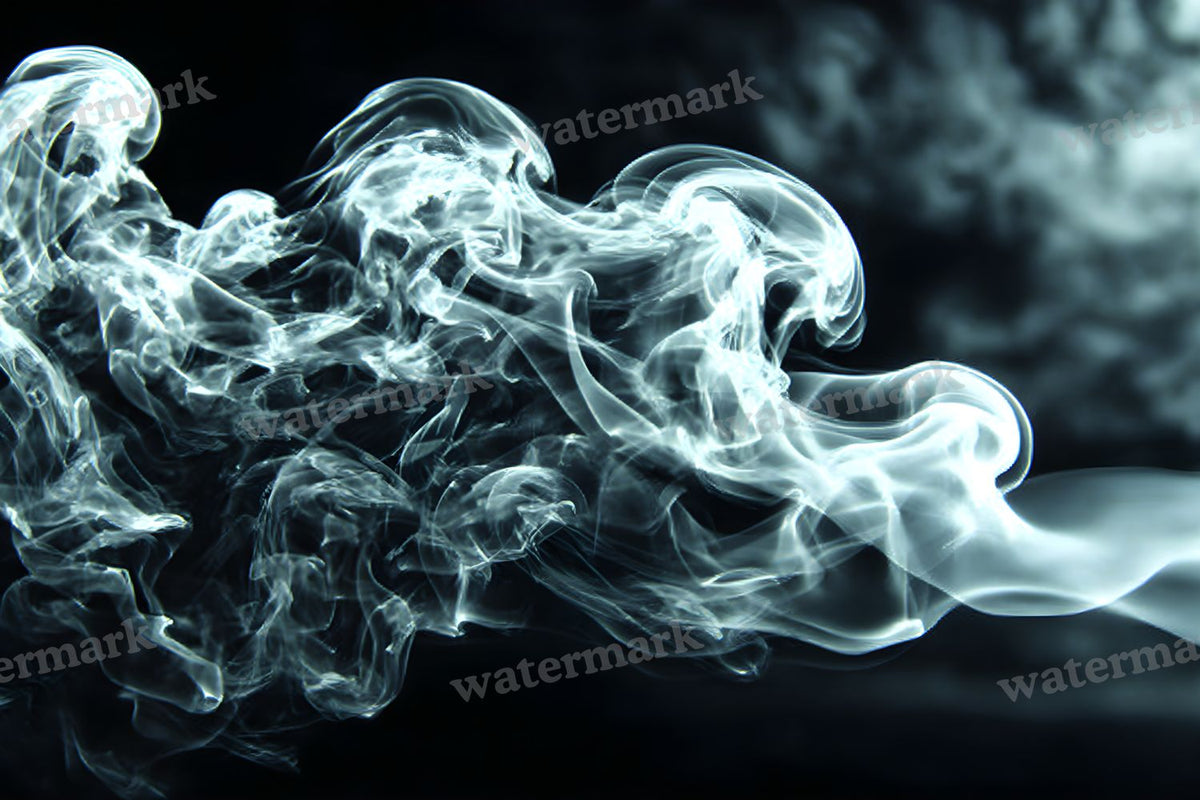Black Smoke Texture digital photo backdrop for photo editing, preview 8
