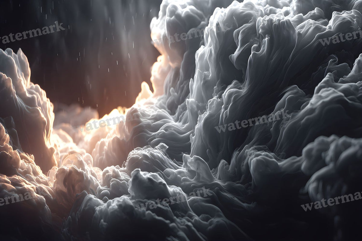 Black Smoke Texture digital photo backdrop for photo editing, preview 8