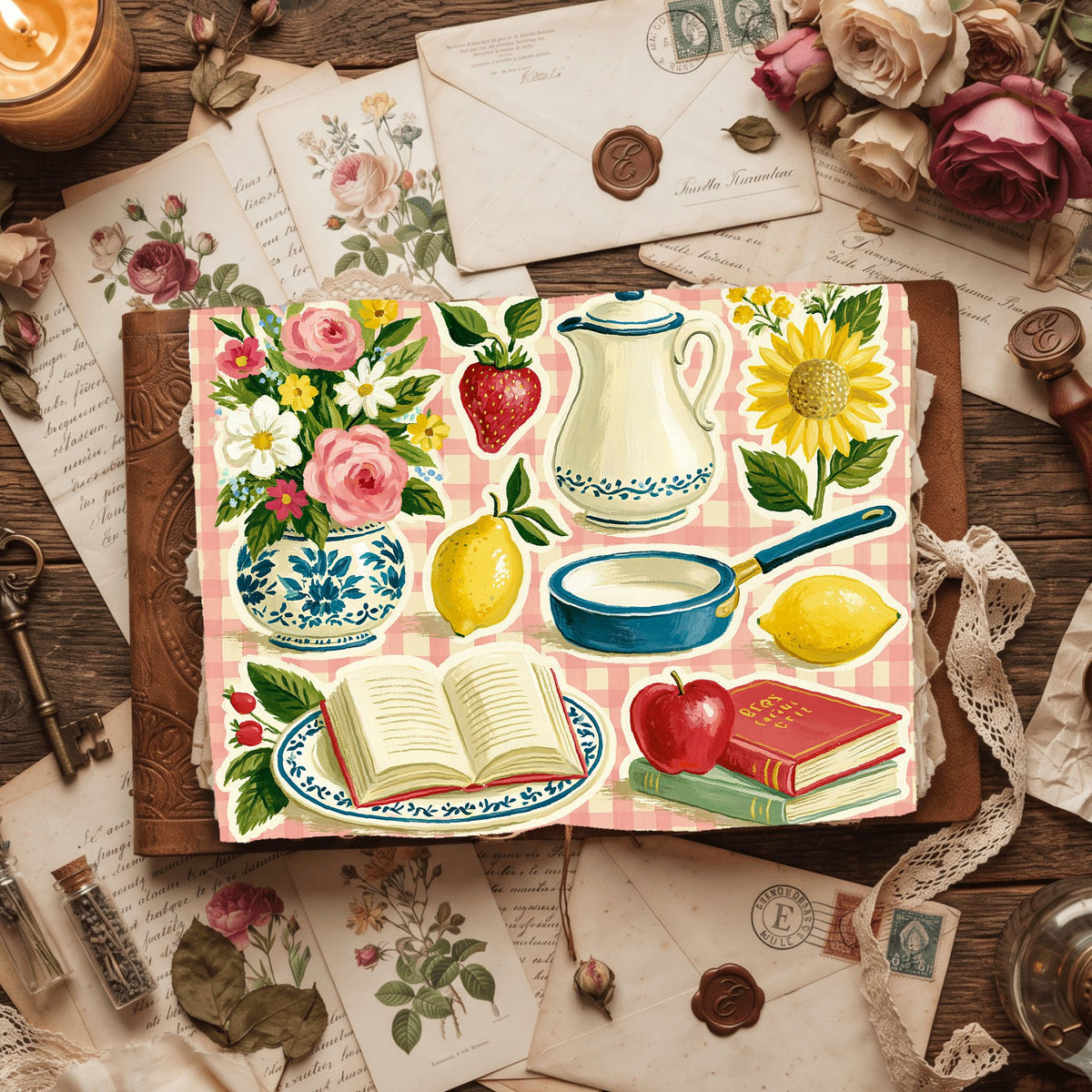 Gouache Sticker Collection