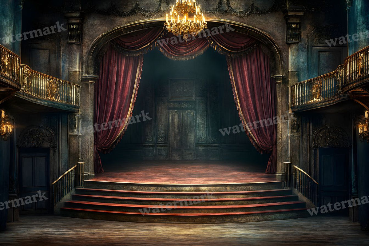 Opulent Opera House digital photo backdrop for photo editing, preview 8