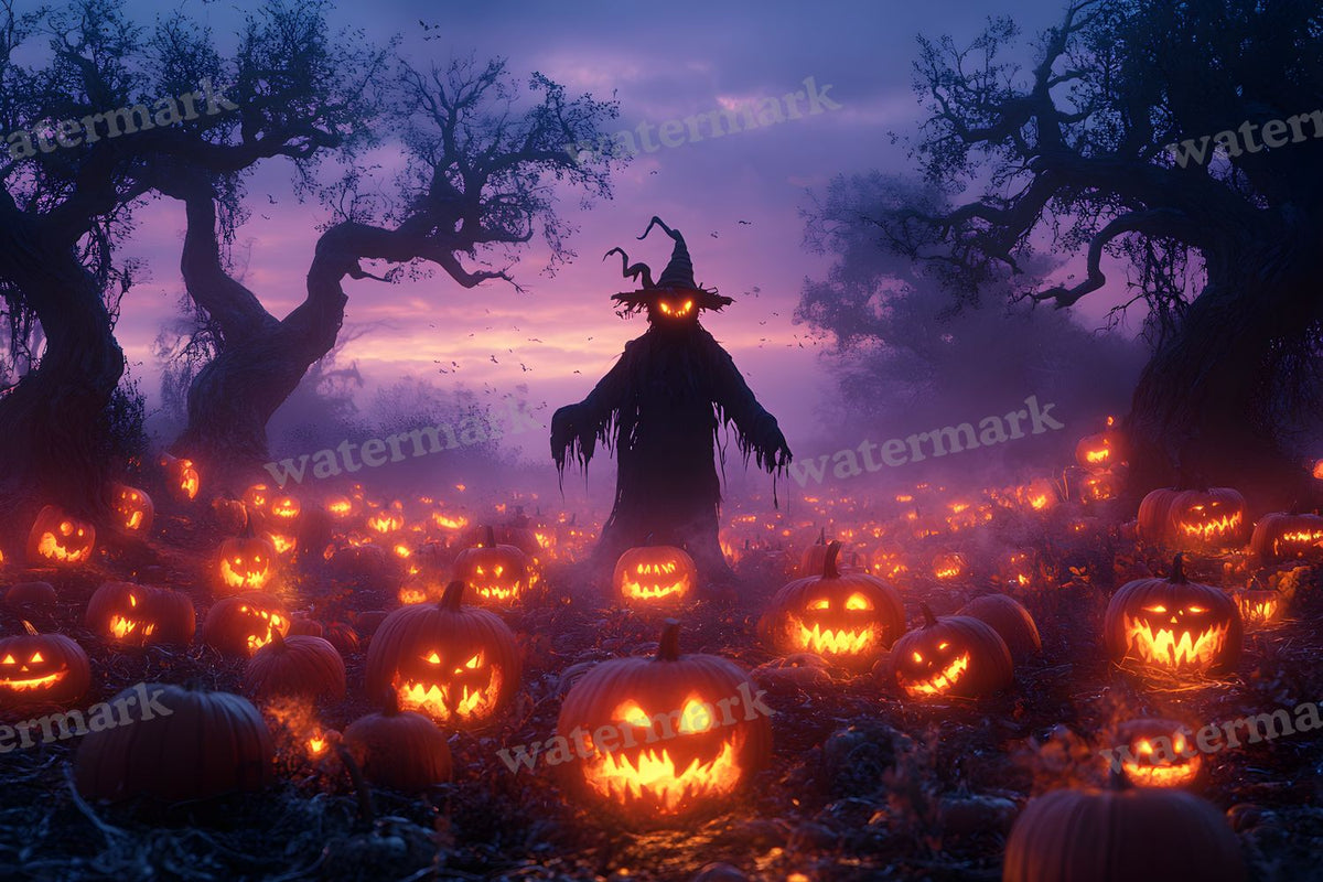 Pumpkin Field Curse Backdrop Images