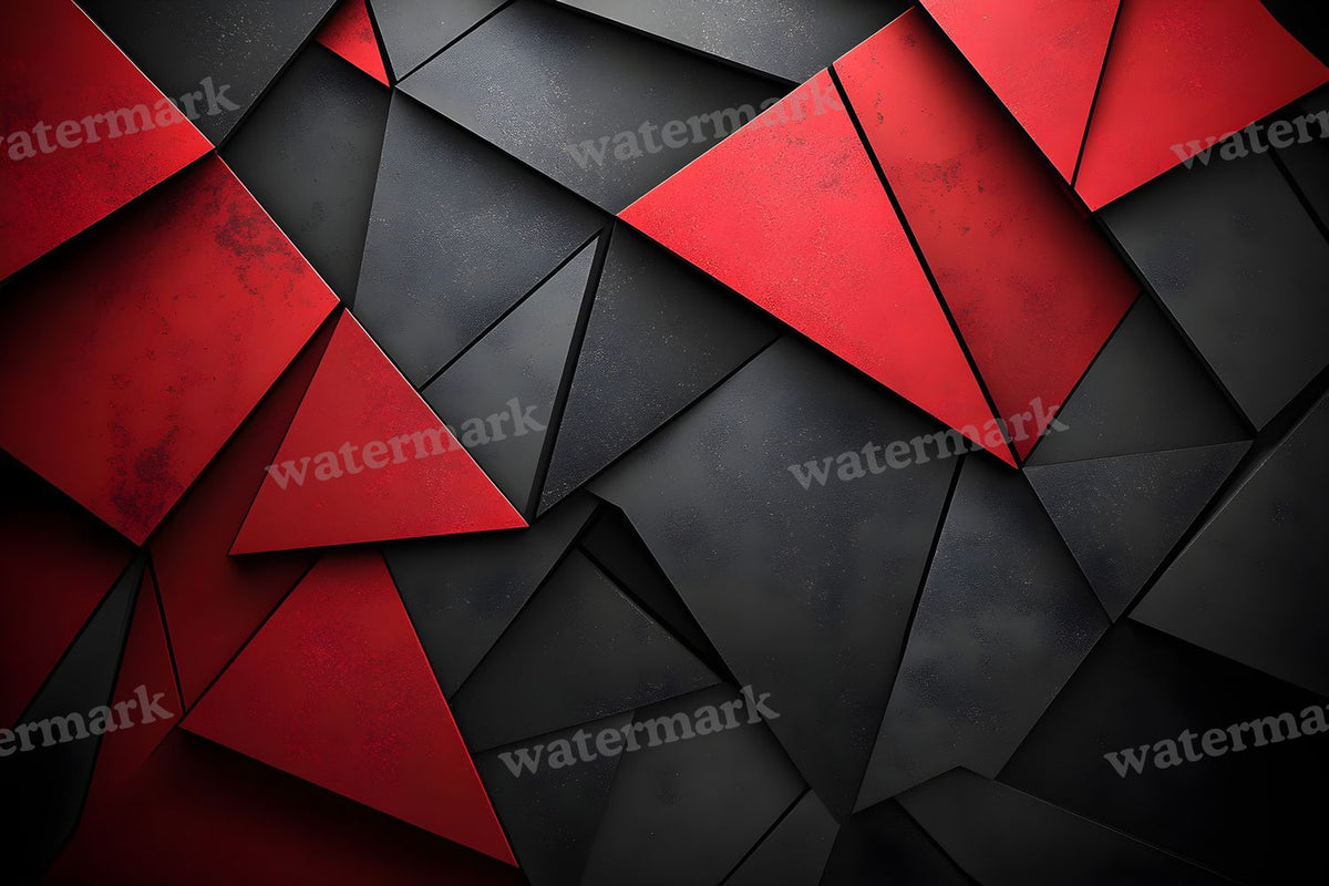 Red Black Geometric digital photo backdrop for photo editing, preview 8