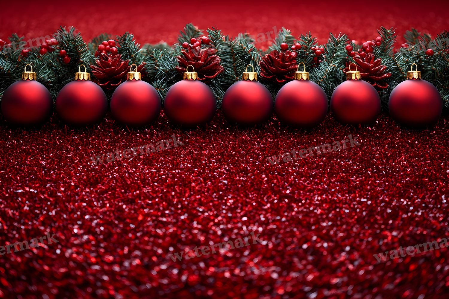 Red Christmas Backdrop Images