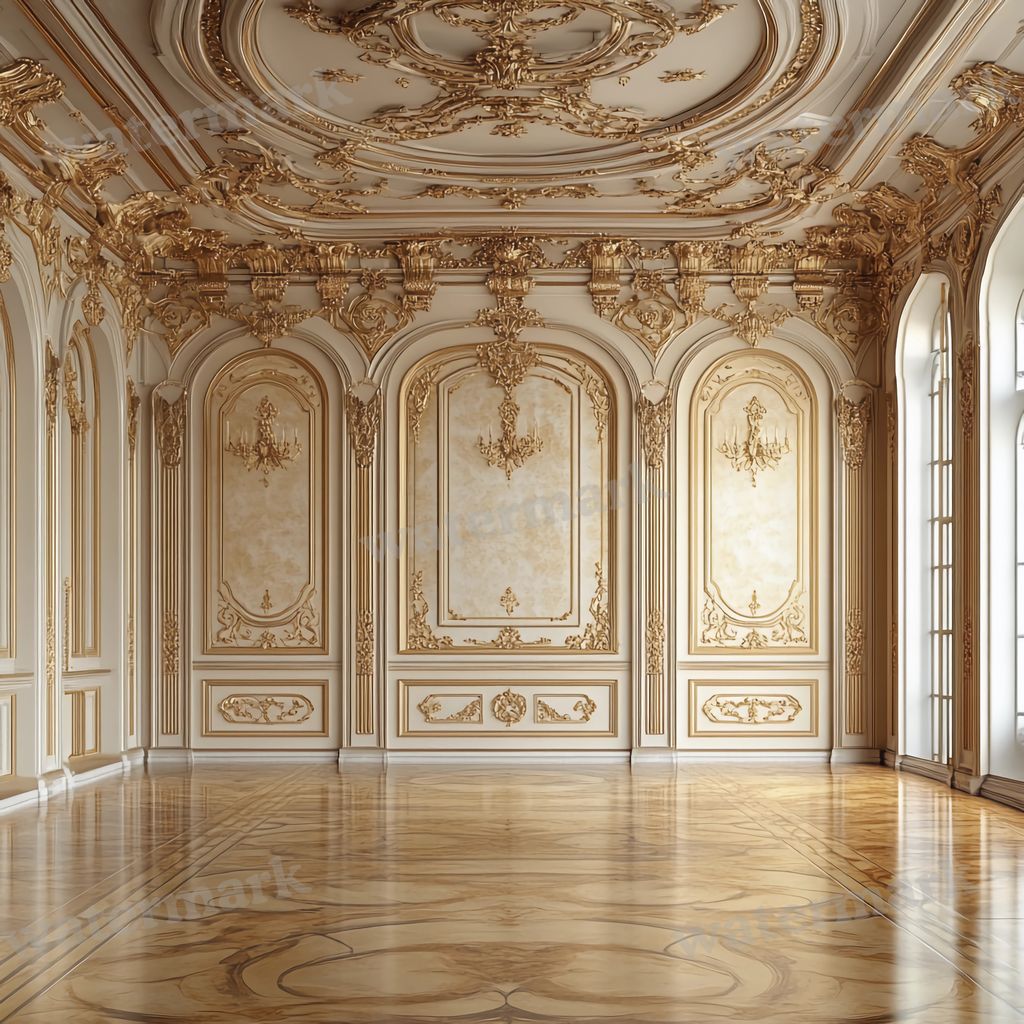 Regal Room digital photo backdrop for photo editing, preview 8