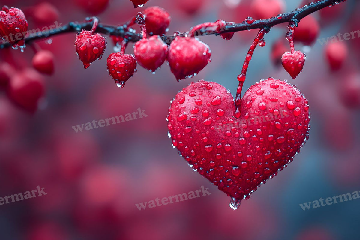 Romantic digital photo backdrop for photo editing, preview 8