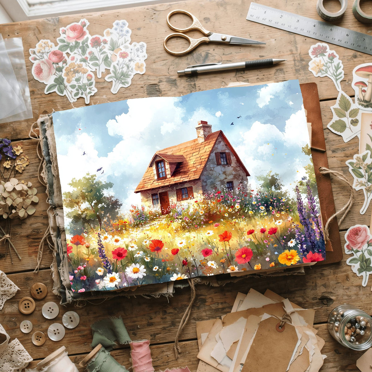 Secret Wildflower Cottage Writing Paper