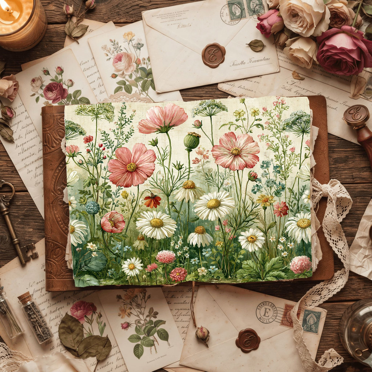 Spring Wildflower Seamless Pattern