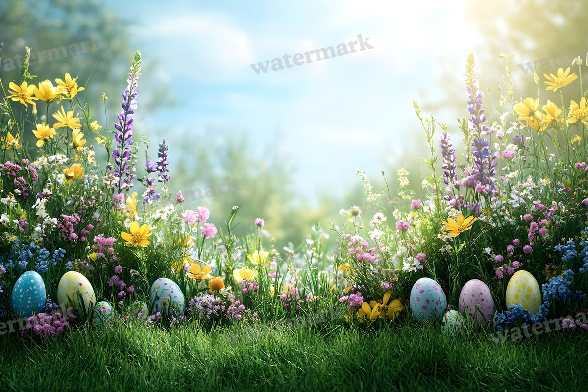 Springtime Lush Meadow Backdrop Images