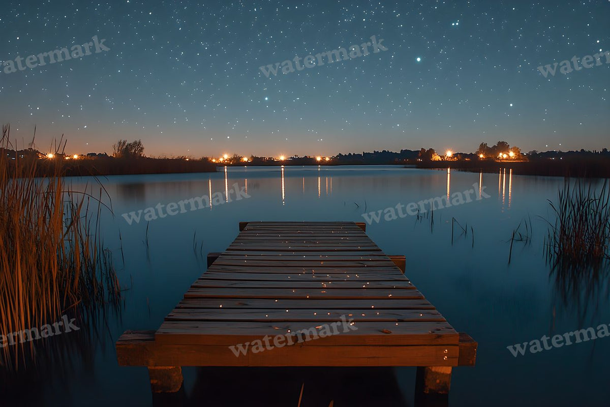 Starry Night digital photo backdrop for photo editing, preview 8