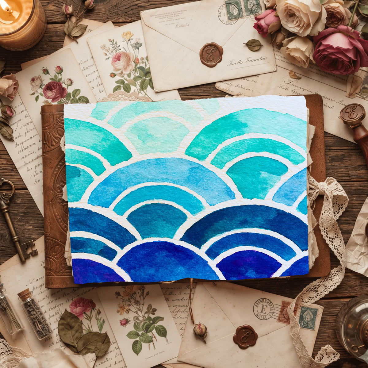 Water Wave Texture Pattern