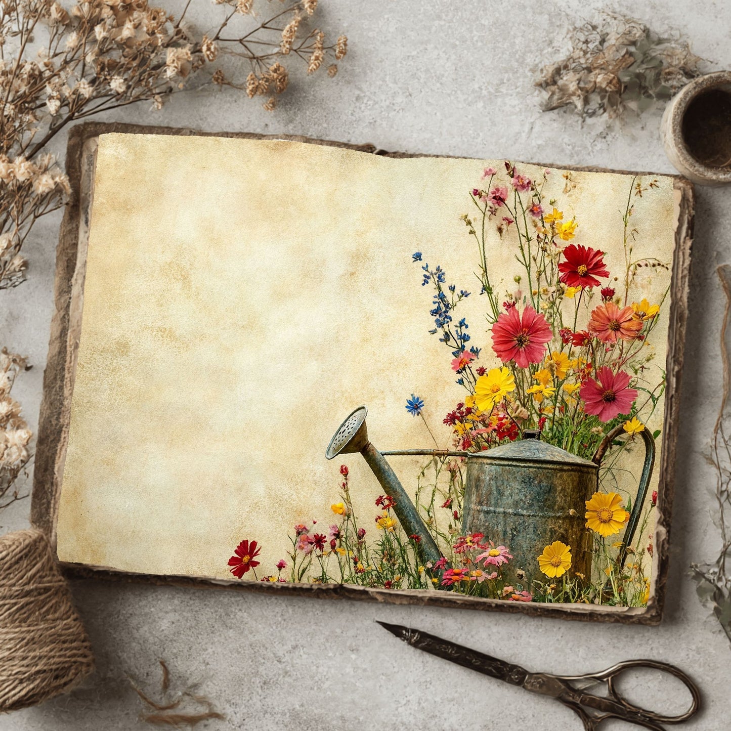 Wildflower Watering Can Paper