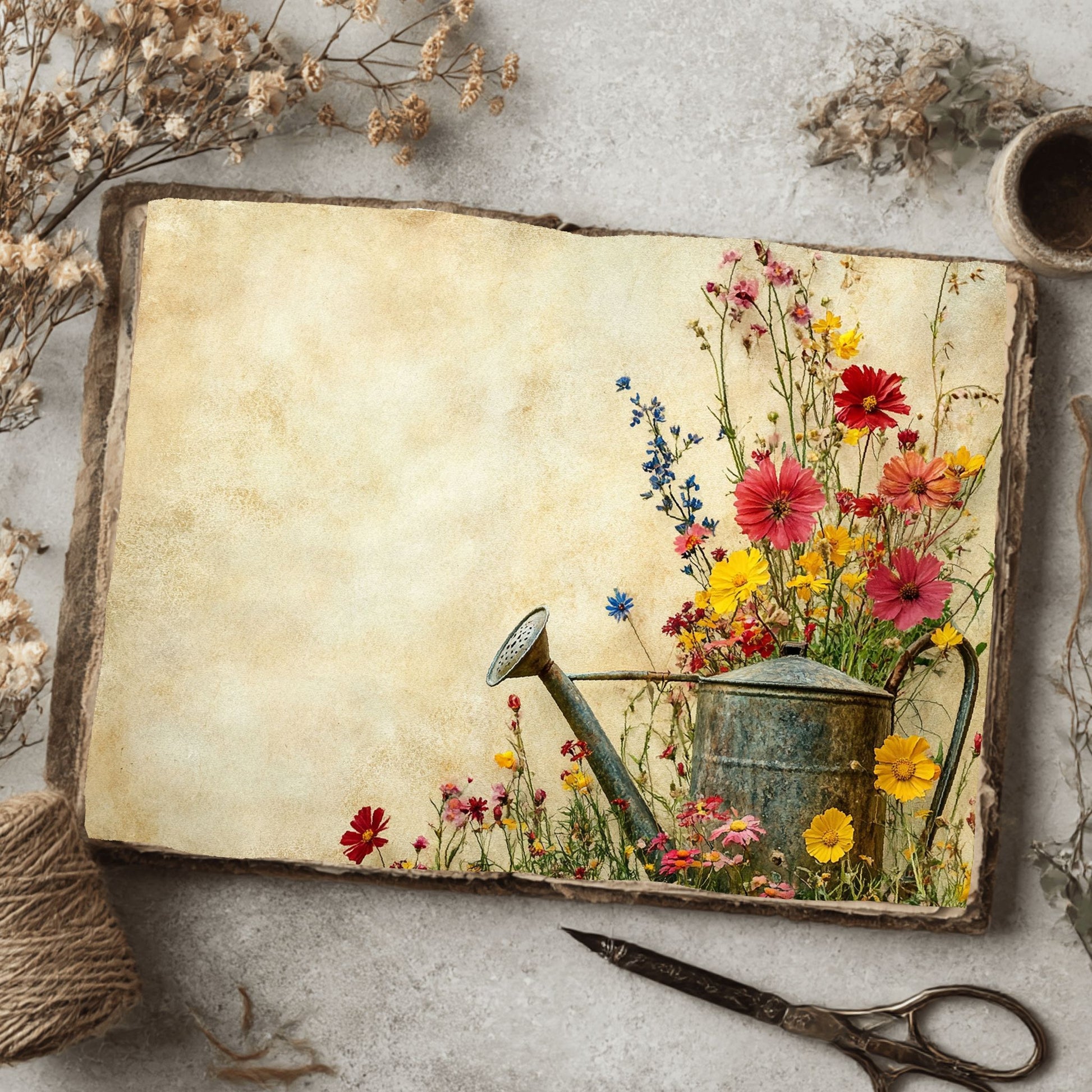 Wildflower Watering Can Paper