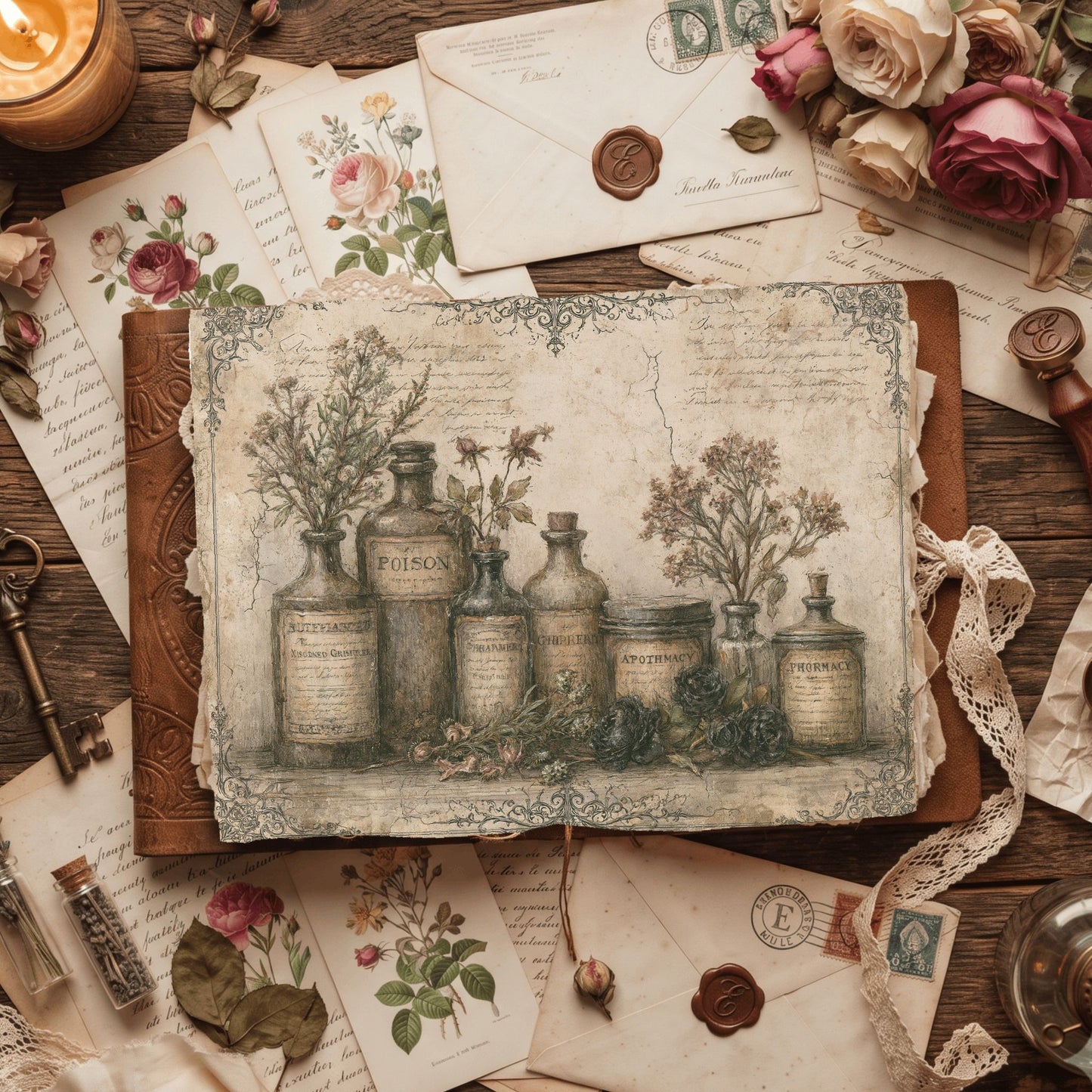Witchy Gothic Apothecary Journal Paper
