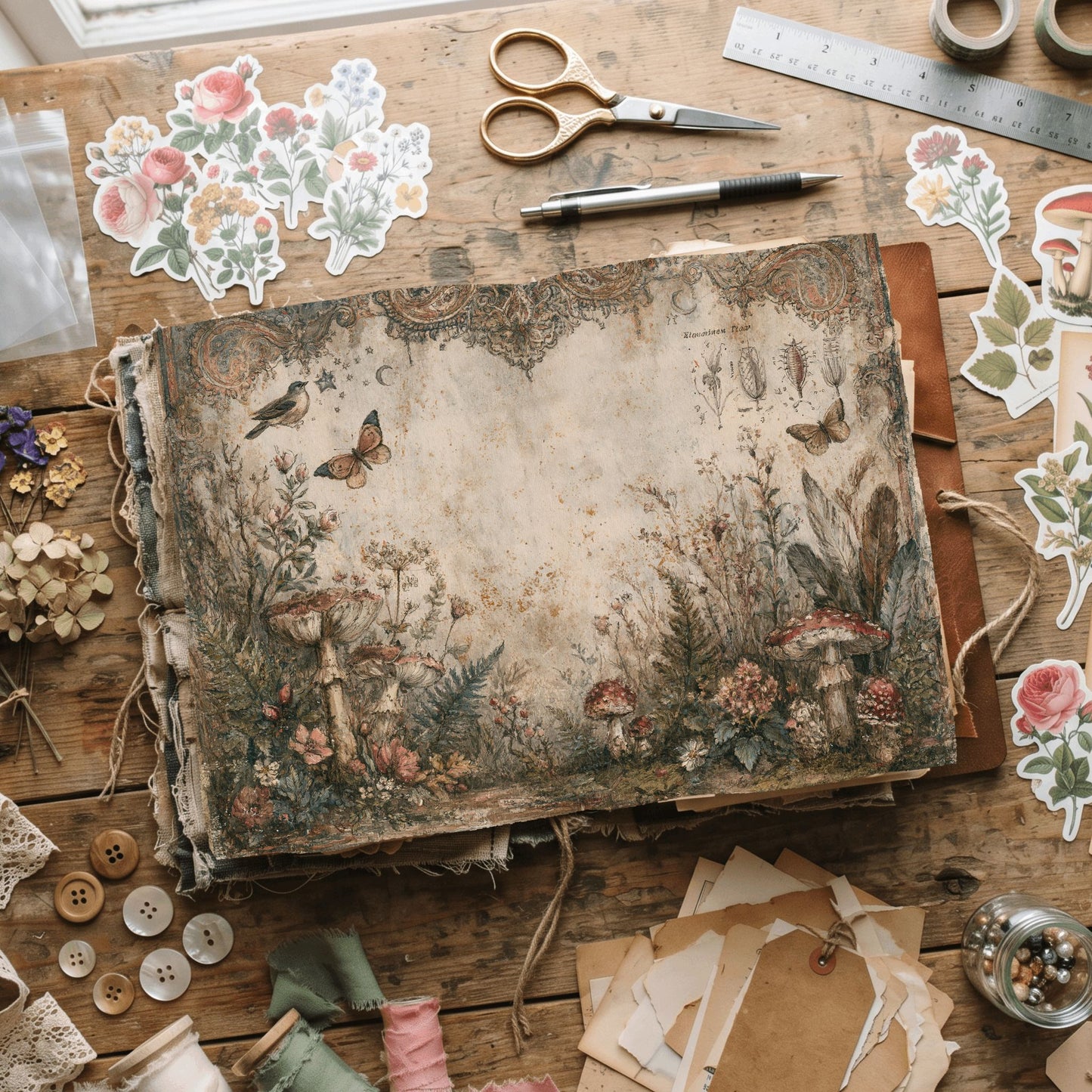 Woodland Hippie Ephemera Paper