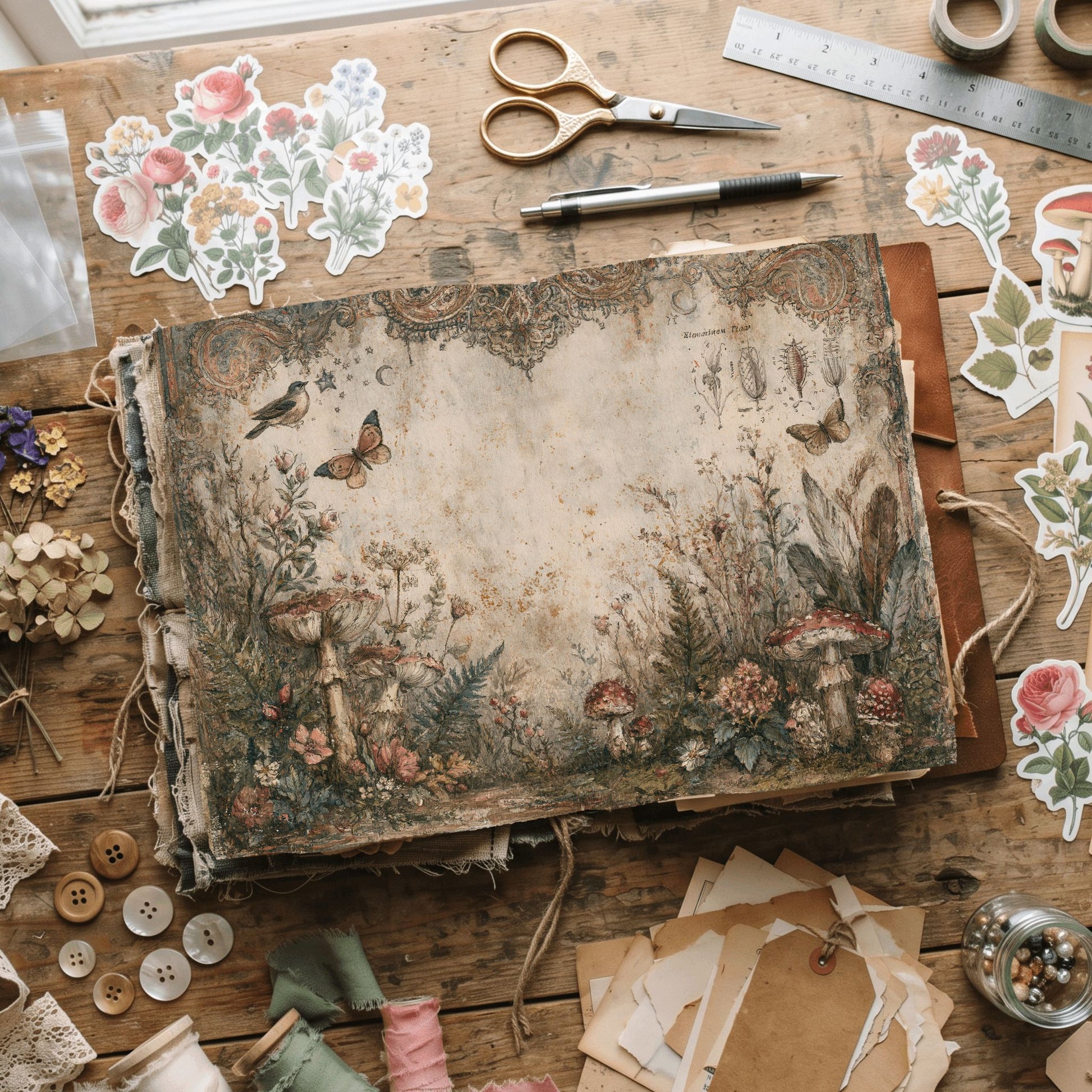 Woodland Hippie Ephemera Paper