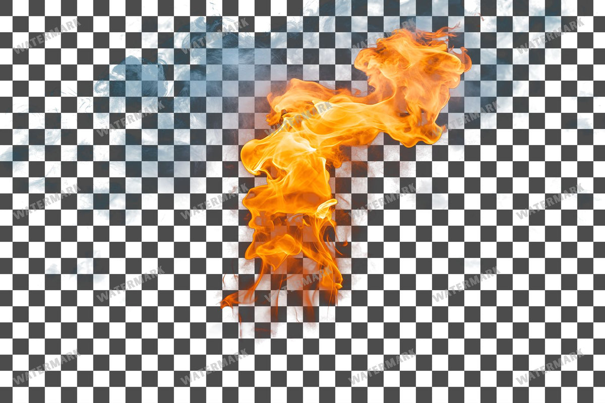 Amber Oil Flame Transparent Overlay Pngs