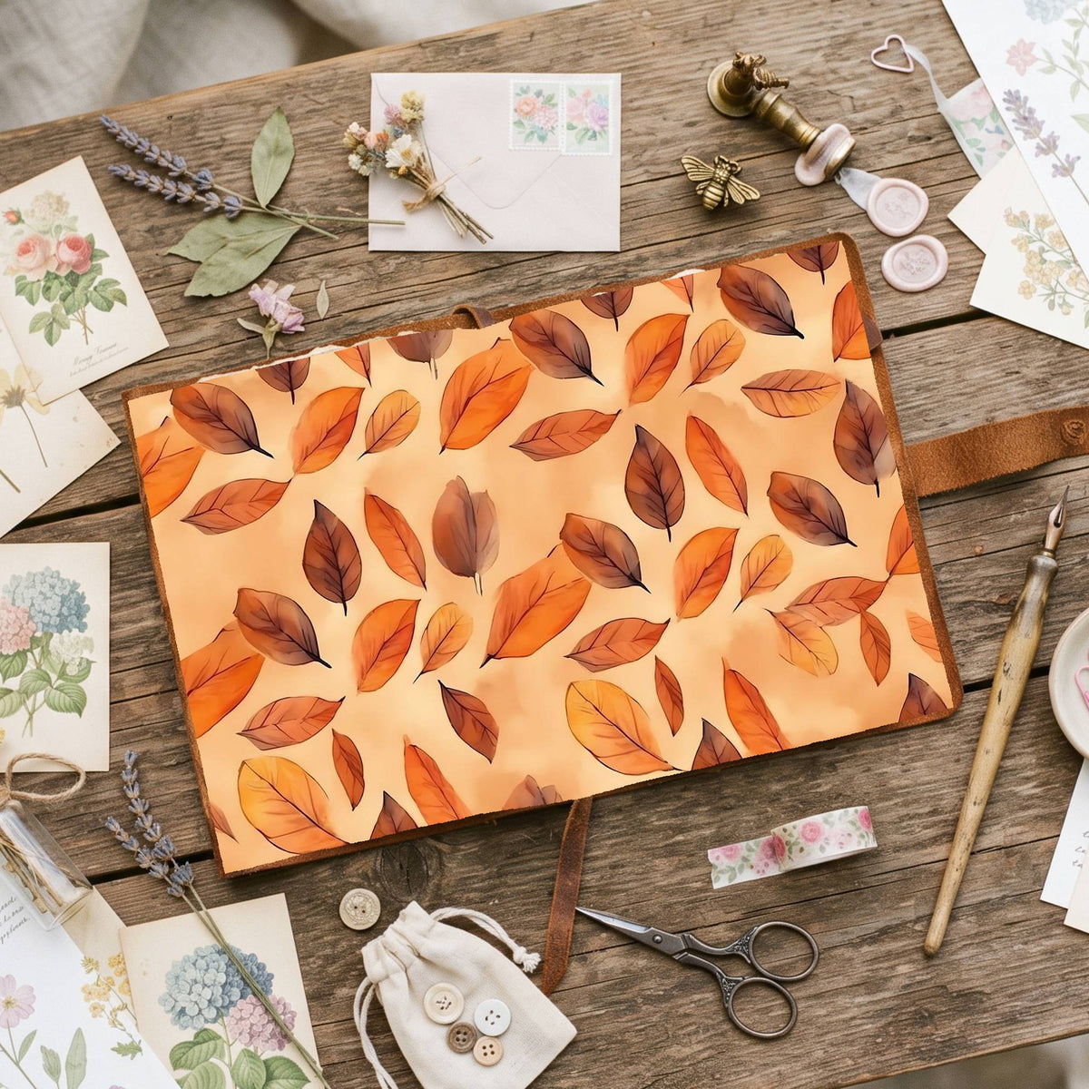 Autumns Leaves Digital Papers